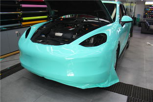 執掌潮流，卡宴全車貼水晶蒂芙尼藍——解鎖汽車改色終極美學